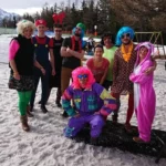 L'équipe du Grizzli de l'hiver 2021 déguisés